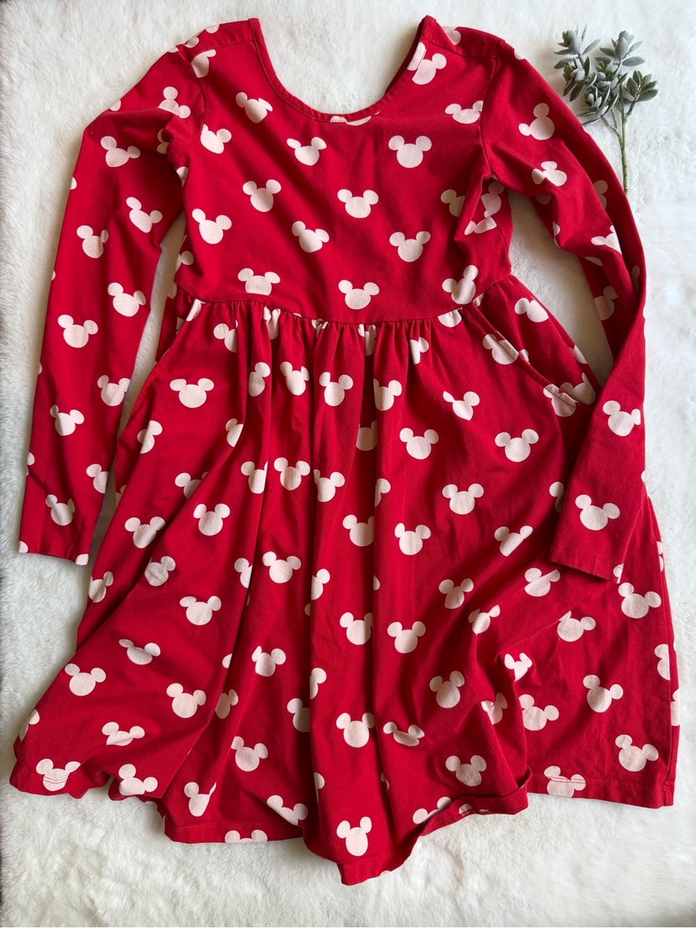 Hanna Andersson | NWOT - Mickey Swing Dress - Size 12 - Red/White